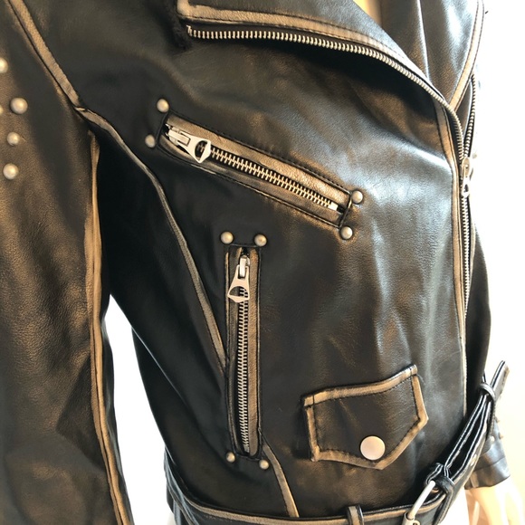 Zara faux leather jacket - Picture 5 of 9
